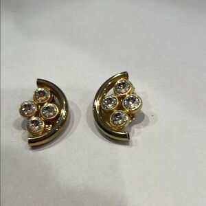 Elegant Gold and Silver Earrings.